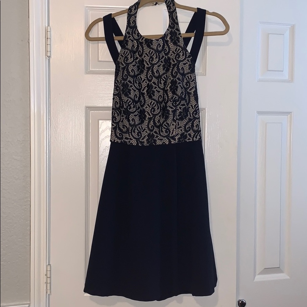 Navy Lace Dress